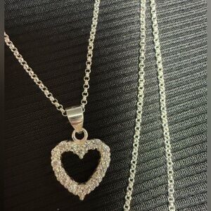 Heart stone tauco  necklace 18"